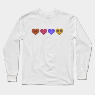 Fore love hearts horizontally Long Sleeve T-Shirt